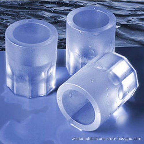 Wineglass 4 Ice Cube Trays, Made of 100% Food-grade Silicone